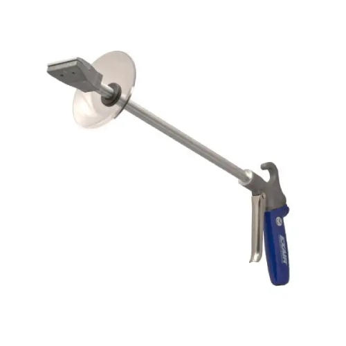 Exair HP1230-18-CS Soft Grip Safety Air Gun with 2" High Power Flat Super Air Nozzle, 18" Aluminum Extension Pipe and Chip Shield