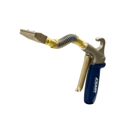 Exair HP1230-6SSH Soft Grip Safety Air Gun with 2" High Power Flat Super Air Nozzle and 6" Stay Set Hose
