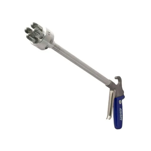 Exair 1240-12 Soft Grip Safety Air Gun with 3/8 FNPT Super Air Nozzle Cluster and 12" Aluminum Extension Pipe