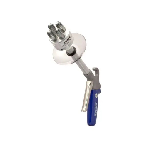Exair 1240-6-CS Soft Grip Safety Air Gun with 3/8 FNPT Super Air Nozzle Cluster, 6" Aluminum Extension Pipe and Chip Shield