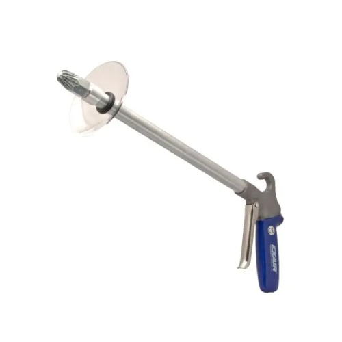 Exair 1250SS-24-CS Soft Grip Safety Air Gun with 3/8 FNPT Stainless Steel Large Super Air Nozzle, 24" Aluminum Extension Pipe and Chip Shield