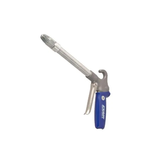 Exair 1260SS-6 Soft Grip Safety Air Gun with 1/2 FNPT Stainless Steel Large Super Air Nozzle and 6" Aluminum Extension Pipe
