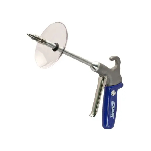 Exair 1280SS-12-CS Soft Grip Safety Air Gun with 1/8 MNPT Stainless Steel Micro Air Nozzle, 12" Aluminum Extension Pipe and Chip Shield
