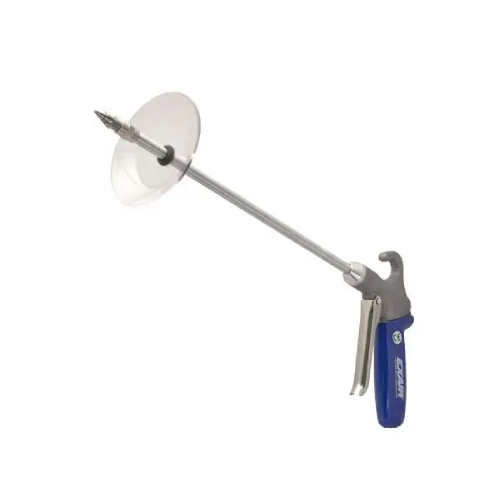 Exair 1280SS-18-CS Soft Grip Safety Air Gun with 1/8 MNPT Stainless Steel Micro Air Nozzle, 18" Aluminum Extension Pipe and Chip Shield