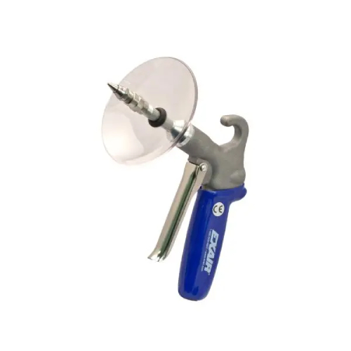 Exair 1280SS-CS Soft Grip Safety Air Gun with 1/8 MNPT Stainless Steel Micro Air Nozzle, Chip Shield
