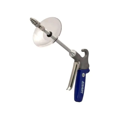 Exair 1290-12-CS Soft Grip Safety Air Gun with 1/8 MNPT Adjustable Air Nozzle, 12" Aluminum Extension Pipe and Chip Shield