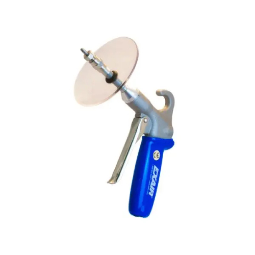 Exair 1297SS-CS Soft Grip Safety Air Gun with M5x0.5 Stainless Steel Pico Super Air Nozzle, Chip Shield