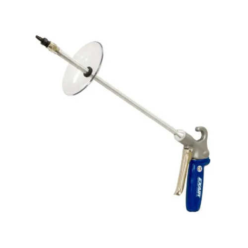 Exair 1298-PEEK-72-CS Soft Grip Safety Air Gun with M6x0.75 PEEK Nano Super Air Nozzle, 72" Aluminum Extension Pipe and Chip Shield