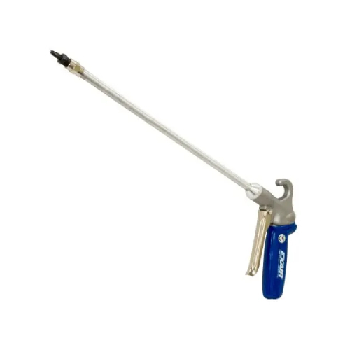 Exair 1298-PEEK-18 Soft Grip Safety Air Gun with M6x0.75 PEEK Nano Super Air Nozzle and 18" Aluminum Extension Pipe