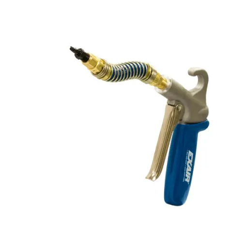 Exair 1298-PEEK-6SSH Soft Grip Safety Air Gun with M6x0.75 PEEK Nano Super Air Nozzle and 6" Stay Set Hose