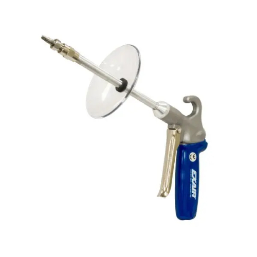 Exair 1298SS-12-CS Soft Grip Safety Air Gun with M6x0.75 Stainless Steel Nano Super Air Nozzle, 12" Aluminum Extension Pipe and Chip Shield