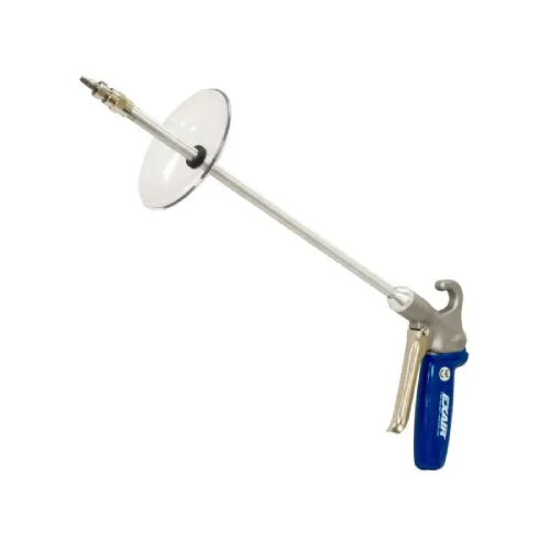 Exair 1298SS-36-CS Soft Grip Safety Air Gun with M6x0.75 Stainless Steel Nano Super Air Nozzle, 36" Aluminum Extension Pipe and Chip Shield