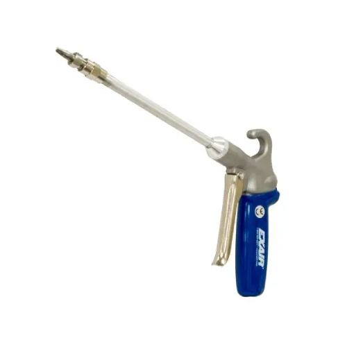 Exair 1298SS-6 Soft Grip Safety Air Gun with M6x0.75 Stainless Steel Nano Super Air Nozzle and 6" Aluminum Extension Pipe