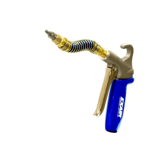 Exair 1298SS-6SSH Soft Grip Safety Air Gun with M6x0.75 Stainless Steel Nano Super Air Nozzle and 6" Stay Set Hose