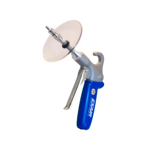 Exair 1298SS-CS Soft Grip Safety Air Gun with M6x0.75 Stainless Steel Nano Super Air Nozzle, Chip Shield