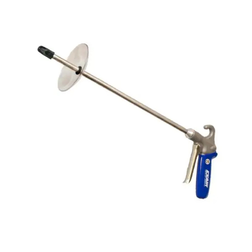 Exair 1299-PEEK-24-CS Soft Grip Safety Air Gun with 1/8 MNPT PEEK Mini Super Air Nozzle, 24" Aluminum Extension Pipe and Chip Shield