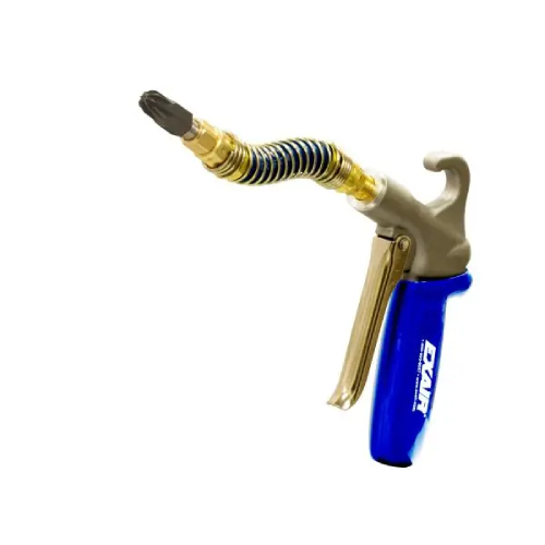 Exair 1299-PEEK-6SSH Soft Grip Safety Air Gun with 1/8 MNPT PEEK Mini Super Air Nozzle and 6" Stay Set Hose