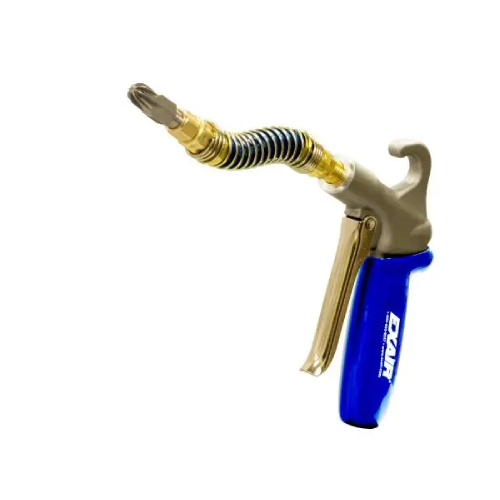 Exair 1299SS-12SSH Soft Grip Safety Air Gun with 1/8 MNPT Stainless Steel Mini Super Air Nozzle and 12" Stay Set Hose