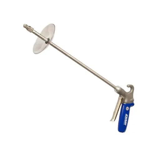 Exair 1299SS-18-CS Soft Grip Safety Air Gun with 1/8 MNPT Stainless Steel Mini Super Air Nozzle, 18" Aluminum Extension Pipe and Chip Shield