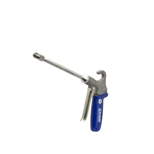 Exair 1299SS-6 Soft Grip Safety Air Gun with 1/8 MNPT Stainless Steel Mini Super Air Nozzle and 6" Aluminum Extension Pipe