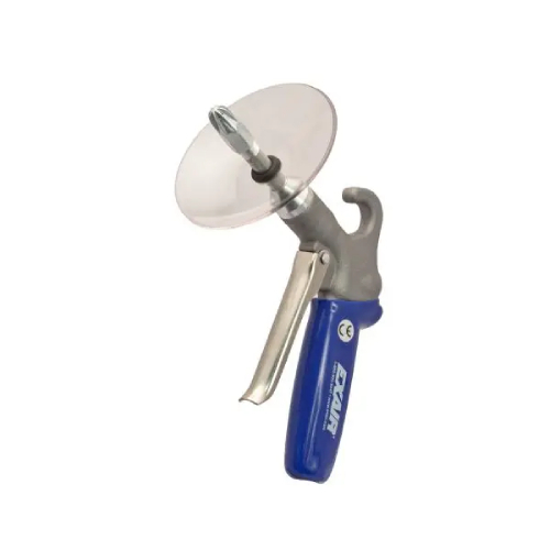 Exair 1299SS-CS Soft Grip Safety Air Gun with 1/8 MNPT Stainless Steel Mini Super Air Nozzle, Chip Shield