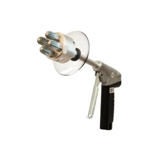 Exair 1340-12-CS Heavy Duty Safety Air Gun with 3/8 FNPT Super Air Nozzle Cluster and 12" Aluminum Extension Pipe and Chip Shield