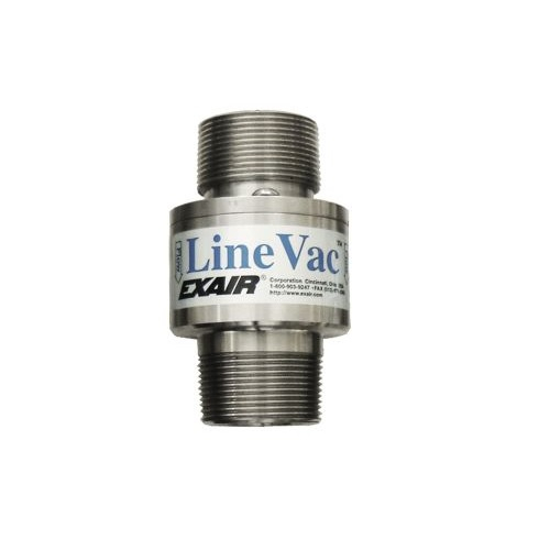 Exair 141150 1-1/2 National Pipe Taper Stainless Steel Threaded Line Vac
