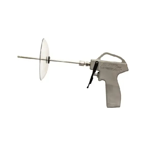 Exair 1604SS-12-CS VariBlast Compact Safety Air Gun with Stainless Steel Back Blow Air Nozzle M4x0.5 and 12" Aluminum Extension Pipe and Chip Shield