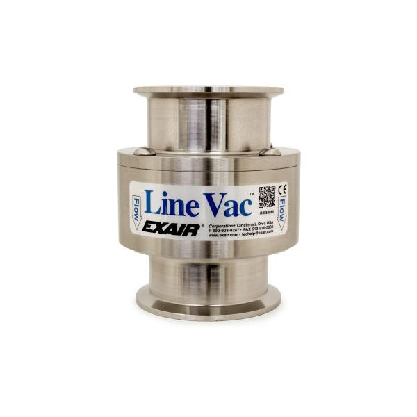 Exair 161250-316 Type 316 Stainless Steel Sanitary Flange Line Vac 2-1/2"