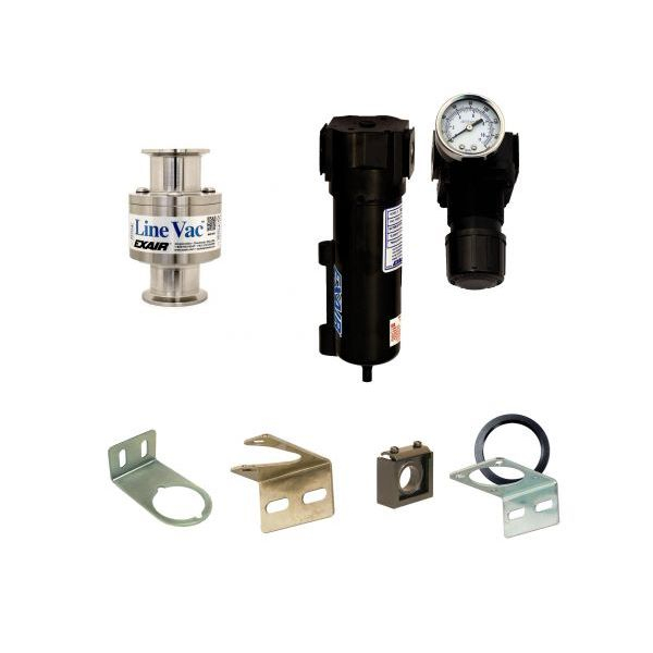 Exair 163150-316 Type 316 Stainless Steel Sanitary Flange Line Vac 1-1/2" Kit