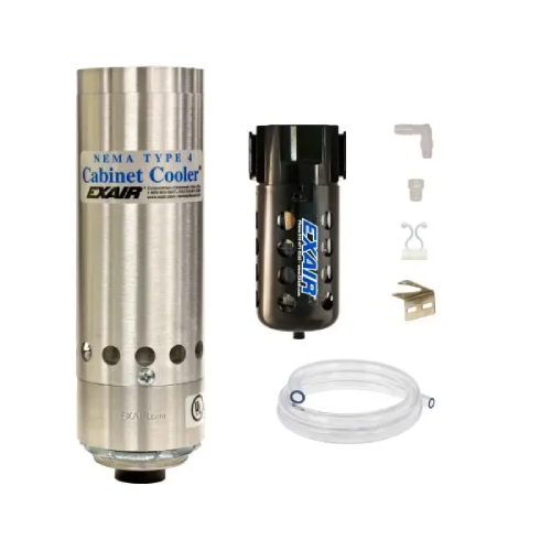 Exair 4730 NEMA 4 Cabinet Cooler, Continuous Operation, 2000 Btu / hr, Aluminium