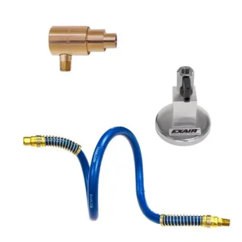 Exair 6013-9362 High Velocity Air Jet with 12", Stay Set Hose and Magnetic Base