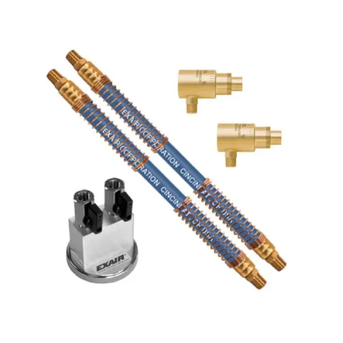 Exair 6019-9474 Dual Adjustable Air Jet Kit with Two 24" Stay Set Hoses and Magnetic Base