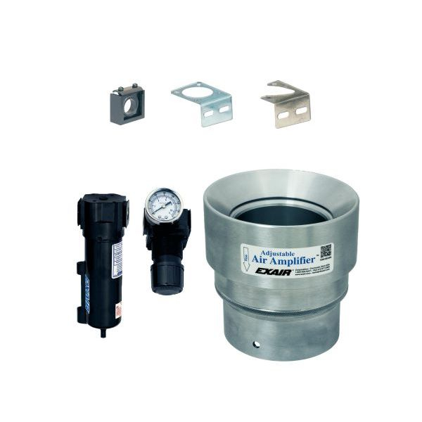 Exair 6234 Stainless Steel Adjustable Air Amplifier 4" Kit