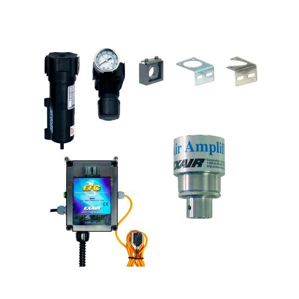 Exair 6241DX Deluxe Aluminum Adjustable Air Amplifier 1-1/4" Kit