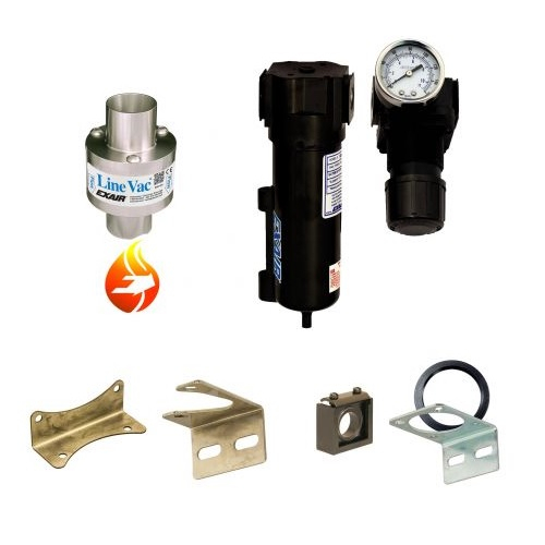 Exair HT6963-316 1-1/2" Type 316 Stainless Steel High Temperature Line Vac Kit