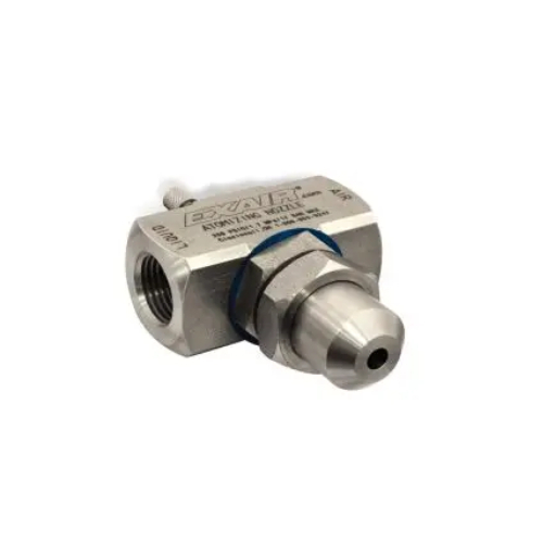 Exair AN5010SS Internal Mix Narrow Round Atomizing Nozzle, 75.6 GPH, 1/2 FNPT