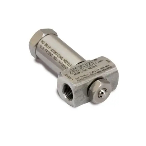 Exair AW9040SS No Drip Internal Mix Wide Angle Round Atomizing Nozzle, 22.23 GPH, 1/8 FNPT