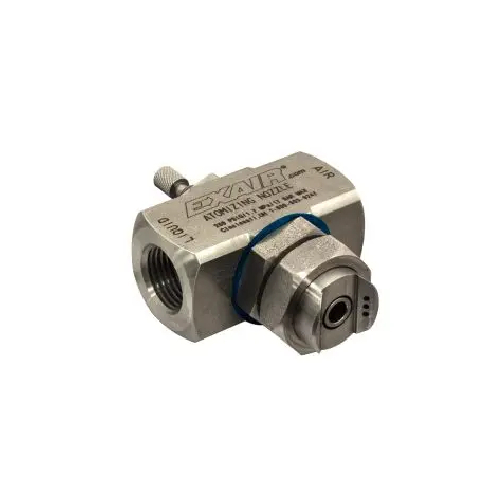 Exair EF5010SS External Mix Narrow Angle Flat Fan Atomizing Nozzle, 303.0 GPH, 1/2 FNPT