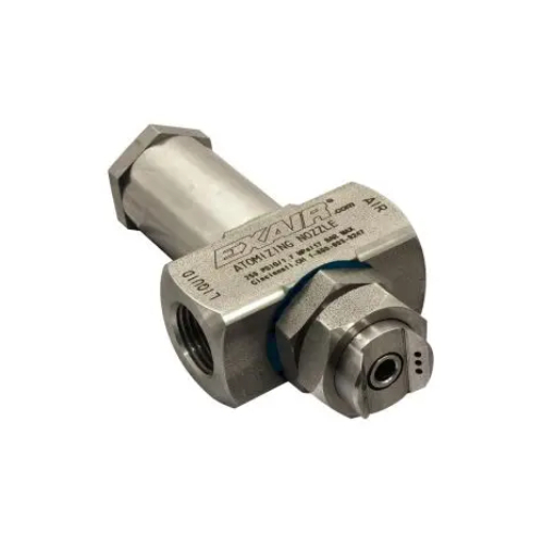 Exair EF6010SS No Drip External Mix Narrow Angle Flat Fan Atomizing Nozzle, 303.0 GPH, 1/2 FNPT