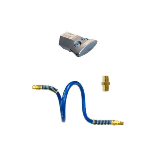 Exair HP1126-9268 1" High Power Flat Super Zinc-Aluminum Air Nozzle with 18" Stay Set Hose