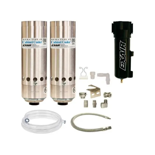 Exair HT4750SS-316 NEMA 4X 3400 Btu / hr 316 Stainless Steel HT Cabinet Cooler, Continuous Operation