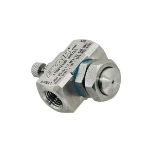 Exair SR1010SS Siphon Fed Round Atomizing Nozzle, 0.8 GPH, 1/4 FNPT