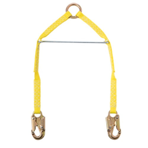 Gemtor 261SB Two-Legged 1" Wide Polyester Web Lanyard with Spreader Bar 5'