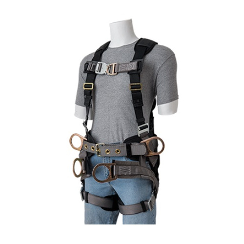 Gemtor 3005-2 Universal X Back Harness with Lumbar & Leg Pads, Seat Sling, with Trauma Relief Quick Connect Buckle Leg Straps