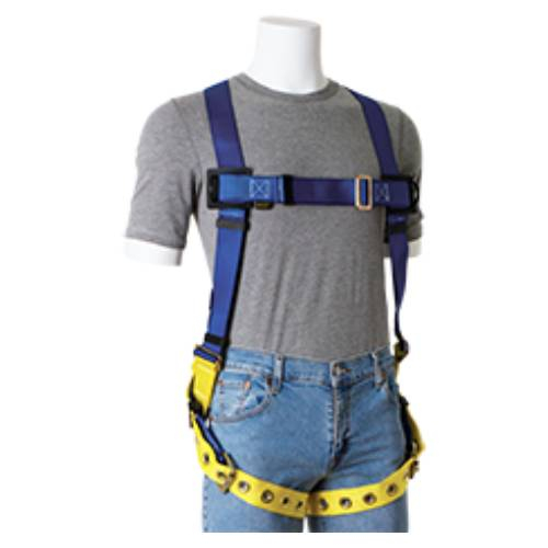 Gemtor 832H-9 XXL Polyester Harness with Tongue Buckle Leg Straps, Sub-Pelvic, Hip D-Rings