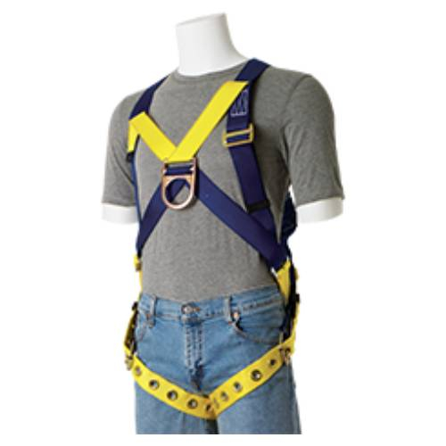 Gemtor 833H-2 Universal Polyester Harness with Tongue Buckle Leg Straps, Sub-Pelvic, Front D-Ring, Hip D-Rings