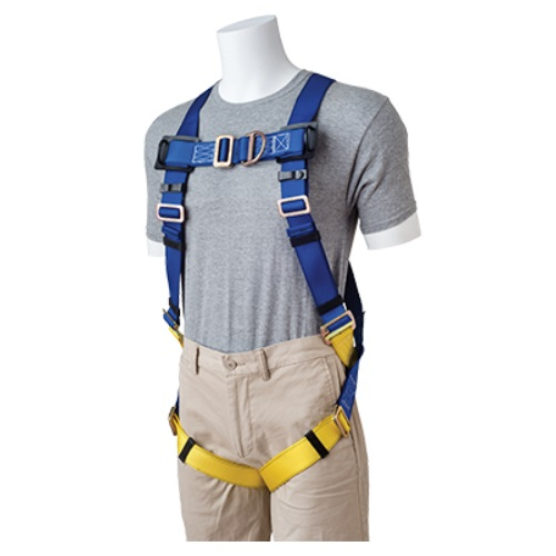 Gemtor 922FD-2 Universal Full Body Harness Lightweight Polyester, Front D-Ring, Pass-Thru Leg Straps