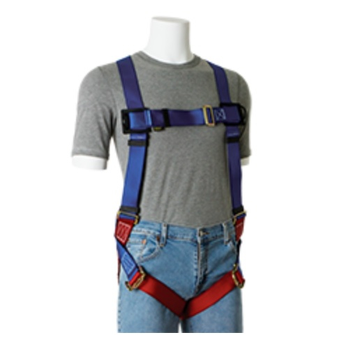 Gemtor 932H-2 Universal Polyester Harness with Back D-Ring, Friction Buckle Leg Straps, Hip D-Rings
