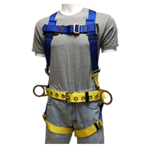 Gemtor 952H-9 XXL High Visibility Fall Protection Vest with Polyester Full-Body Harness